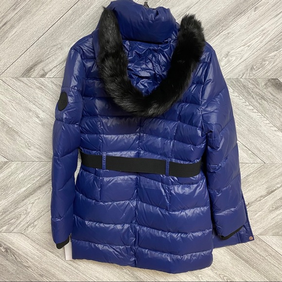 UGG | Valerie Belted Down Coat Nocturn Blue L NWT - Picture 9 of 16